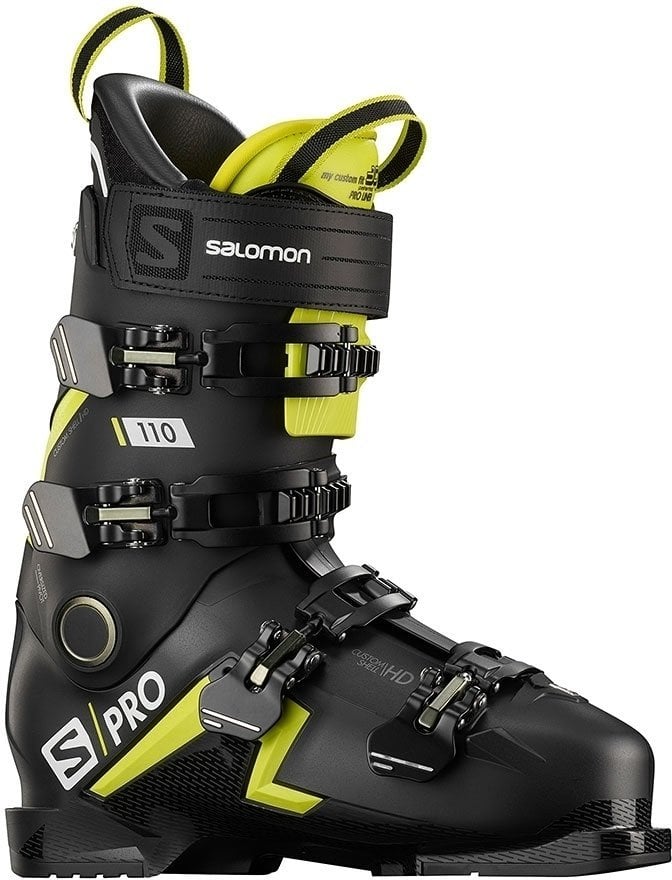 Alpin-Skischuhe Salomon S/PRO Black/Acid Green/White 28/28,5 Alpin-Skischuhe