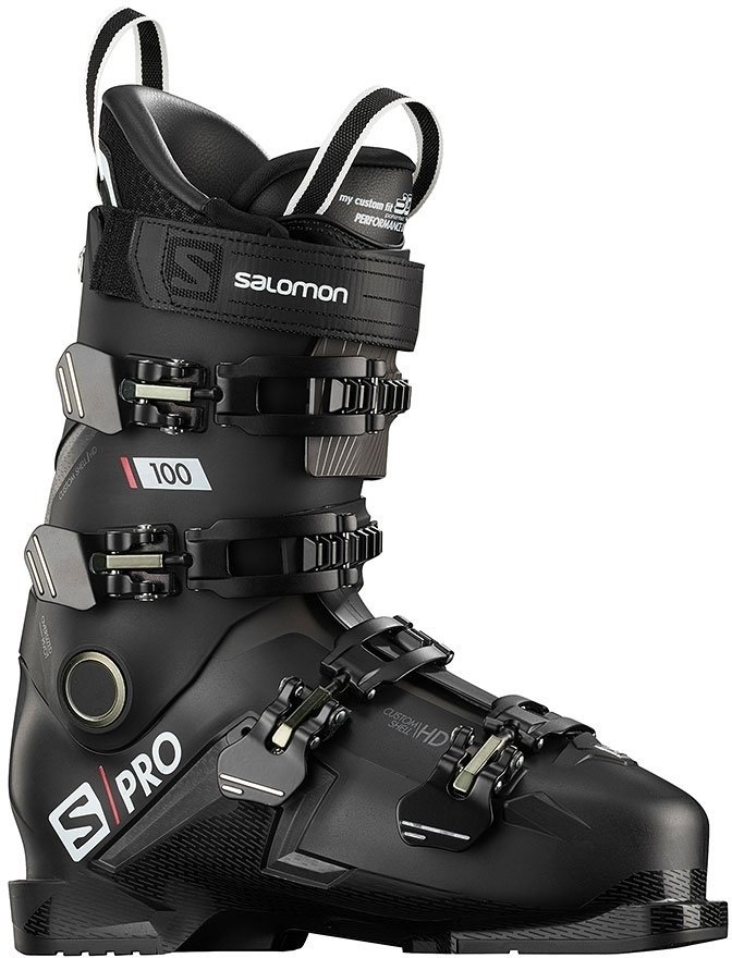Обувки за ски спускане Salomon S/PRO Black/Belluga/Red 26/26,5 Обувки за ски спускане