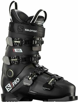 Alpine Ski Boots Salomon S/PRO Black/Belluga/Red 28/28,5 Alpine Ski Boots - 1