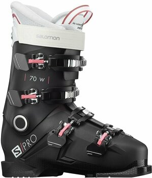 Alpine skistøvler Salomon S/PRO W Black/Garnet Pink/White 25/25,5 Alpine skistøvler - 1