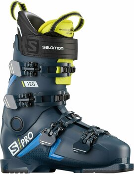 Chaussures de ski alpin Salomon S/PRO Petrol Blue/Race Blue/Acid Green 27/27,5 Chaussures de ski alpin - 1