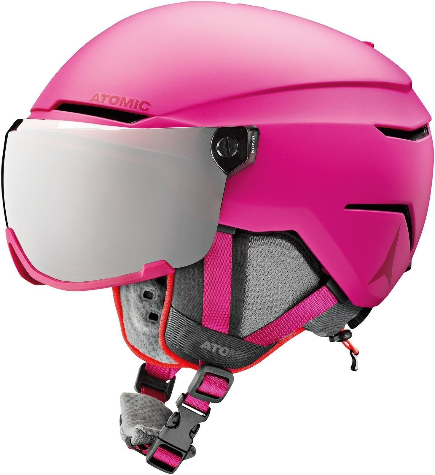 Lyžařská helma Atomic Savor Visor Junior Pink XS (48-52 cm) Lyžařská helma