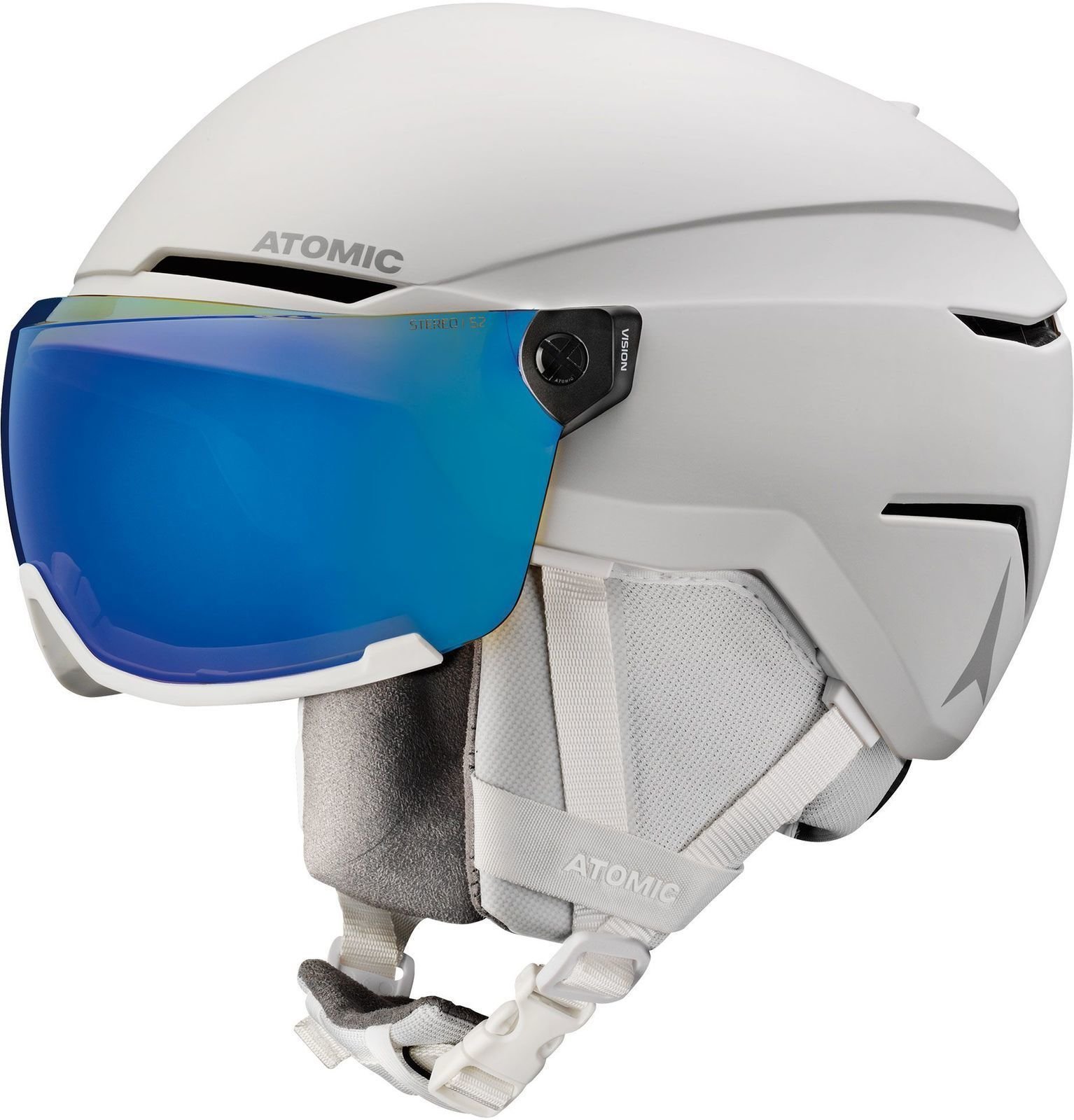 Ski Helmet Atomic Savor Visor Stereo White Heather M (55-59 cm) Ski Helmet