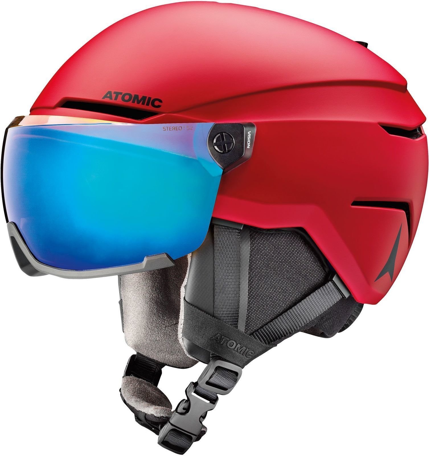 Lyžařská helma Atomic Savor Visor Stereo Red S (51-55 cm) Lyžařská helma
