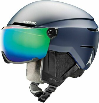 Ski Helmet Atomic Savor Visor Stereo Dark Blue M (55-59 cm) Ski Helmet - 1