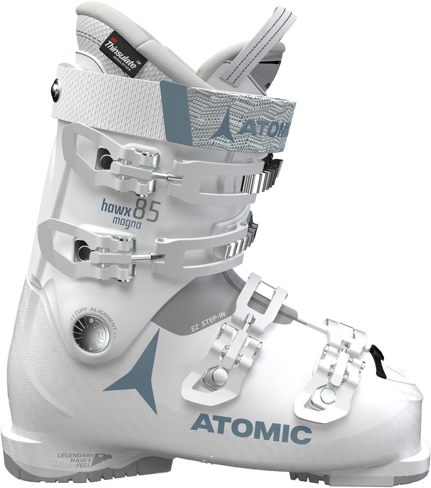 Cipele za alpsko skijanje Atomic Hawx Magna W White/Light Grey 25/25,5 Cipele za alpsko skijanje