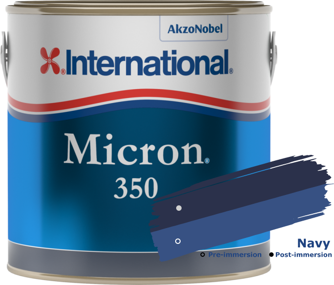 International Micron 350 Antifouling matrice Blue