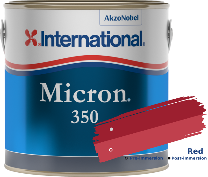International Micron 350 Antifouling matrice Red