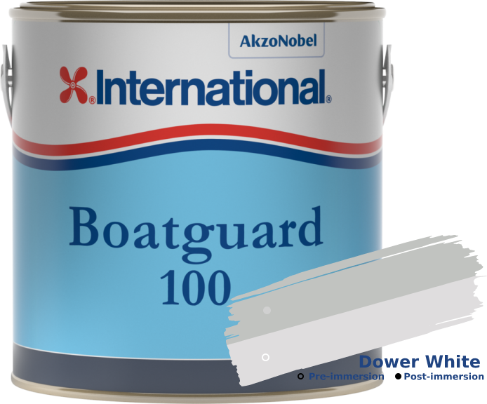 Антифузионно покритие International Boatguard 100 Dover White 2‚5L