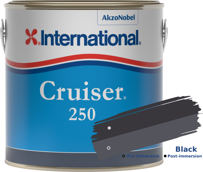 Antifouling Paint International Cruiser 250 Black 750ml