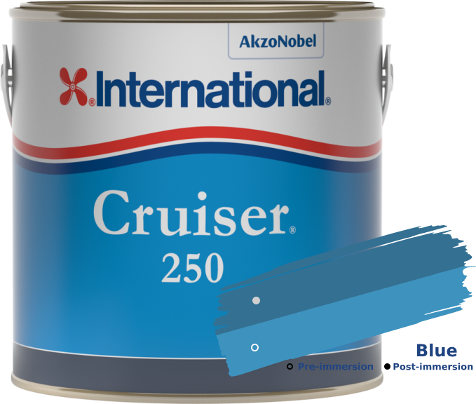 International Cruiser 250 Antifouling matrice Blue