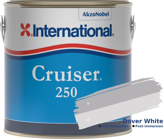 Antifouling Farbe International Cruiser 250 Dover White 2‚5L
