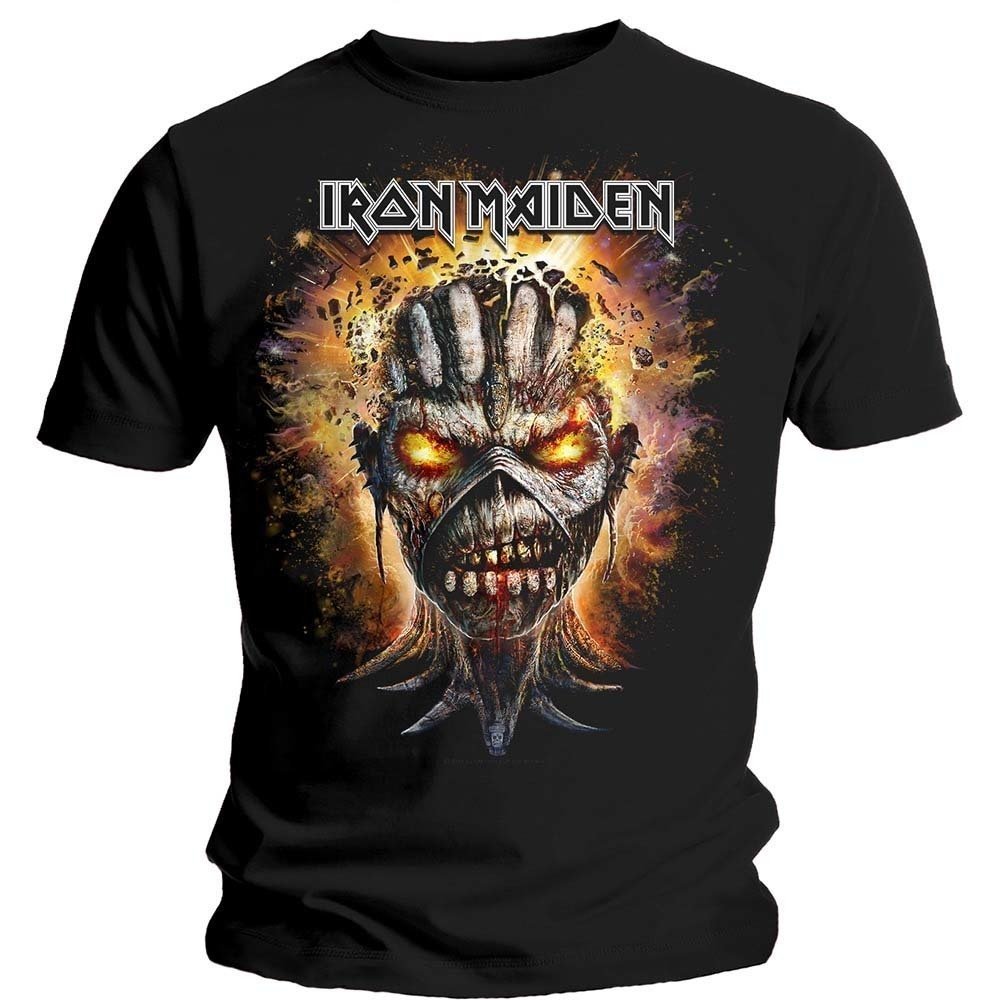 Skjorta Iron Maiden Skjorta Eddie Exploding Head Black 2XL