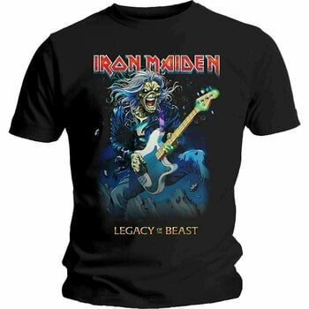 T-Shirt Iron Maiden T-Shirt Eddie on Bass Black L - 1