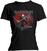 T-Shirt Iron Maiden T-Shirt Tee Trooper Red Sky Damen Schwarz L