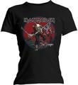 Iron Maiden Trooper Red Sky Black S Naiste T-särk