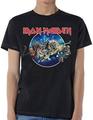 Iron Maiden Wasted Years Circle Black L Tričko