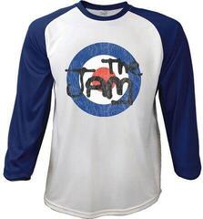 The Jam Unisex Raglan Tee Target Logo Distressed Navy Blue/White