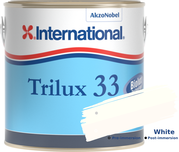Αντιρρυπαντικό Υφαλόχρωμα International Trilux 33 White 2‚5L