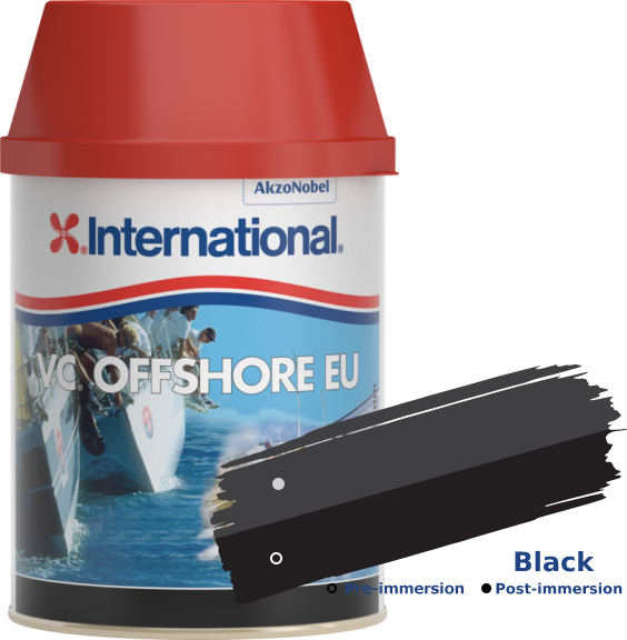 Αντιρρυπαντικό Υφαλόχρωμα International VC Offshore Black 2L