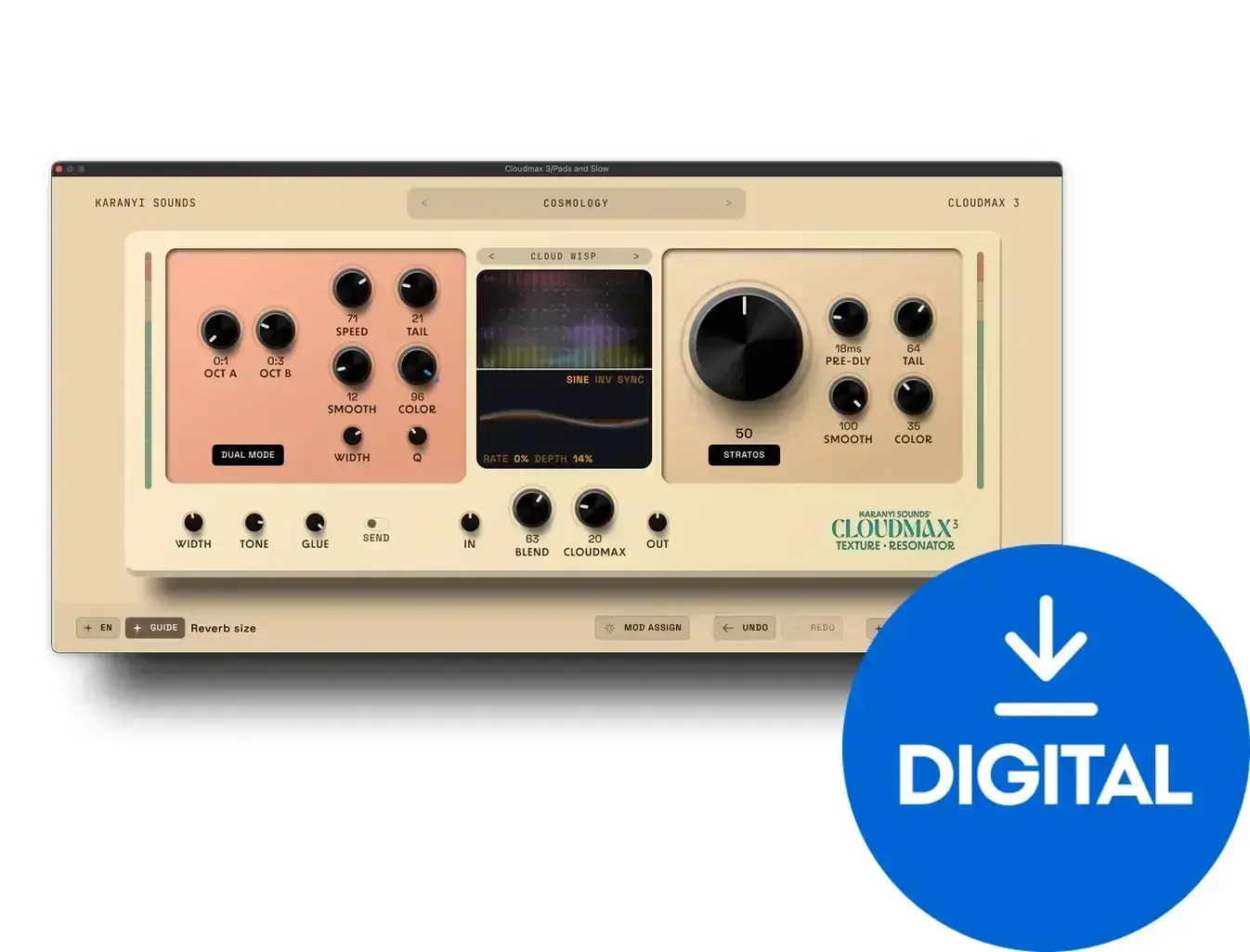 Studiový softwarový Plug-In efekt Karanyi Sounds Cloudmax 3 (Digitální produkt)