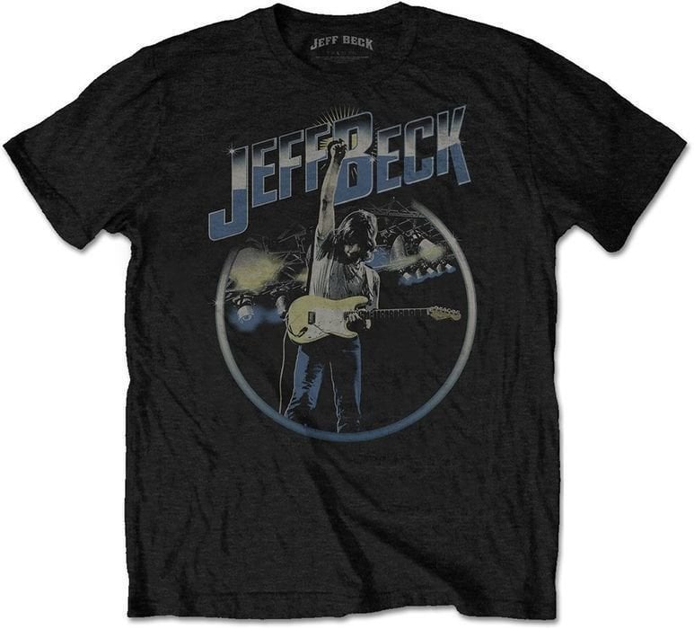 Camiseta de manga corta Jeff Beck Camiseta de manga corta Circle Stage Unisex Black M