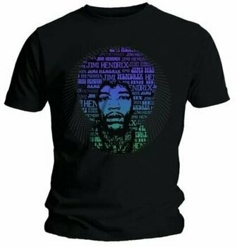 T-Shirt Jimi Hendrix T-Shirt Afro Speech Unisex Black L - 1