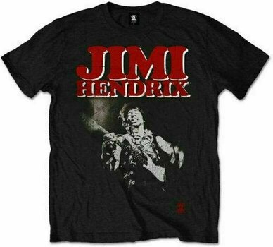 Shirt Jimi Hendrix Shirt Block Logo Unisex Black L - 1