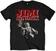T-Shirt Jimi Hendrix T-Shirt Block Logo Unisex Schwarz L