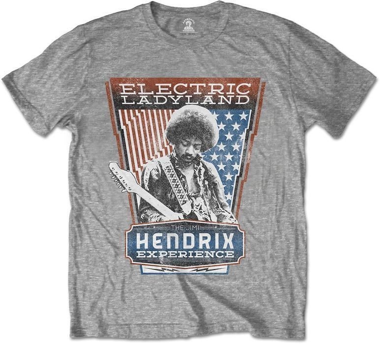 Tričko Jimi Hendrix Tričko Electric Ladyland Unisex Grey 2XL