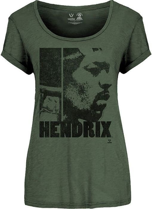 T-Shirt Jimi Hendrix T-Shirt Let Me Live Khaki Green M