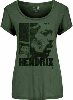 T-shirt Jimi Hendrix T-shirt Let Me Live Femme Khaki Green XL - 1