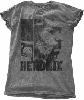 T-Shirt Jimi Hendrix T-Shirt Let Me Live with Snow Charcoal Grey M - 1
