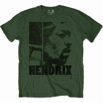 Skjorte Jimi Hendrix Skjorte Let Me Live Khaki Green L - 1
