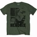 Jimi Hendrix Let Me Live Khaki Green L Tričko