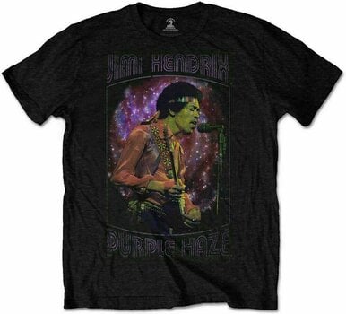 Camiseta de manga corta Jimi Hendrix Camiseta de manga corta Purple Haze Frame Unisex Black L - 1