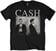 Skjorte Johnny Cash Skjorte Mug Shot Unisex Black S
