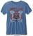 Camiseta de manga corta Johnny Cash Camiseta de manga corta Ring of Fire Unisex Blue XL