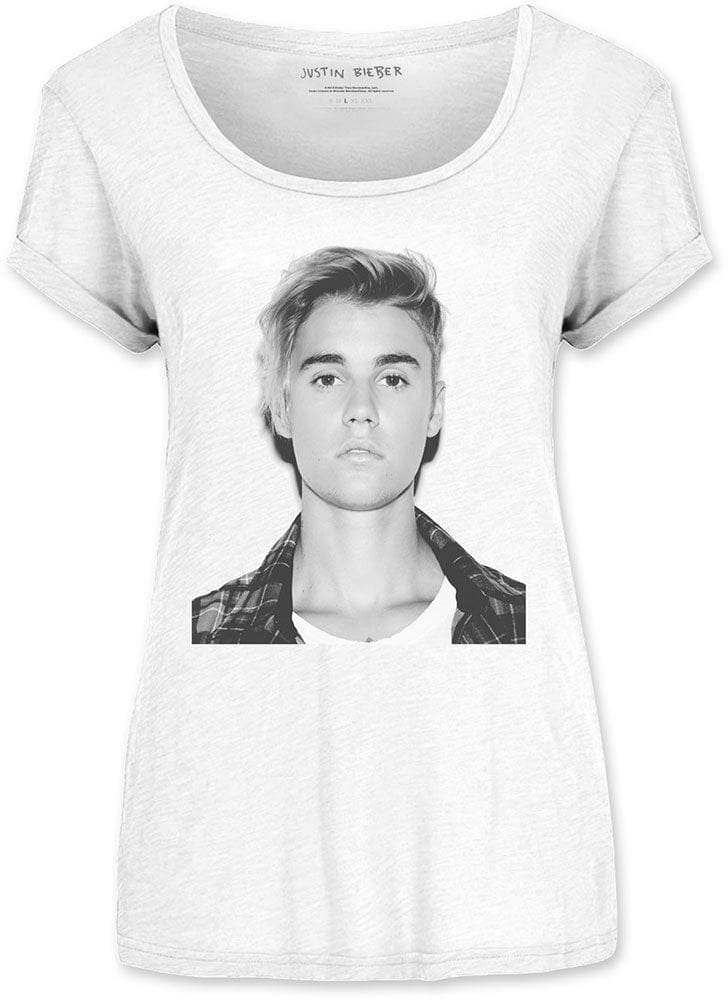 T-Shirt Justin Bieber T-Shirt Love Yourself Damen White M