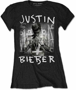 T-Shirt Justin Bieber T-Shirt Purpose Logo Schwarz M - 1