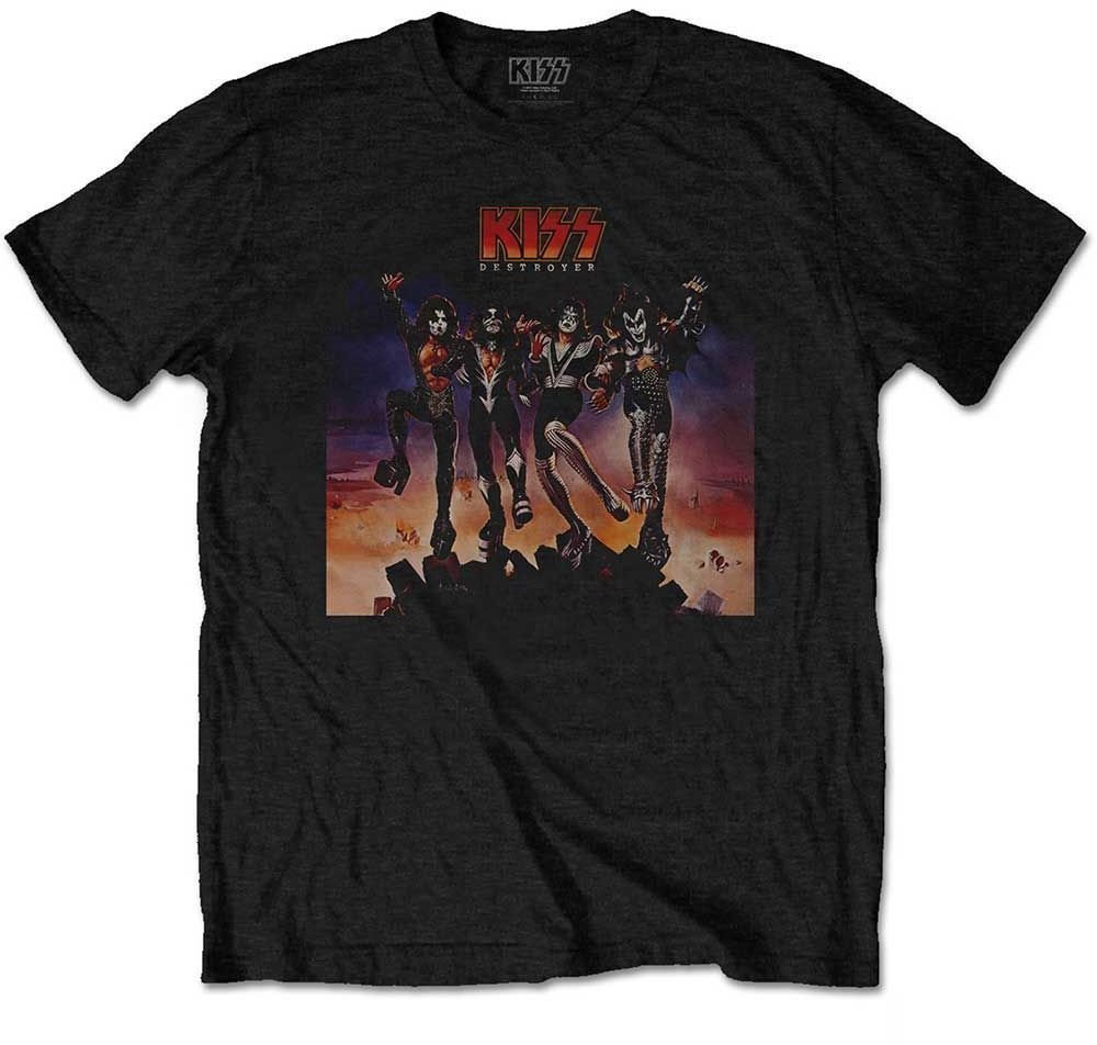T-shirt Kiss T-shirt Destroyer Black 2XL