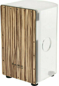 Cajon acrílico Tycoon Acrylic Body Cajon White Zebrano Frontplate - 1