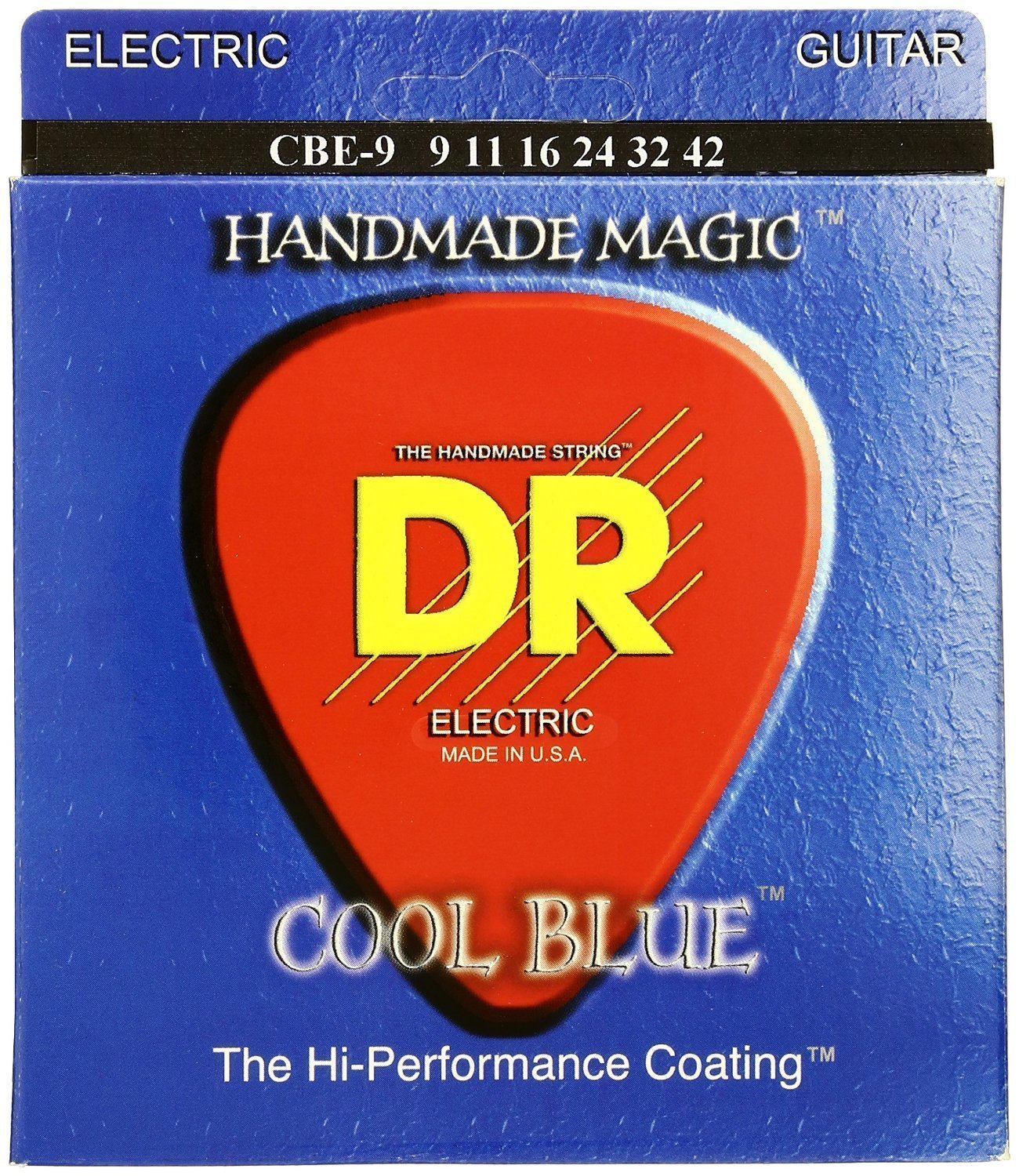 Elektromos gitárhúrok DR Strings CBE-9 K3 Cool Blue Lite