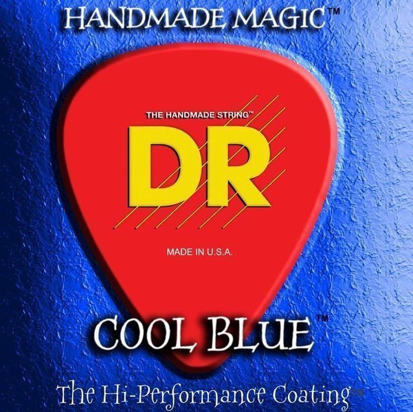 Strenge til E-guitar DR Strings CBE-10 Cool Blue Big & Heavy