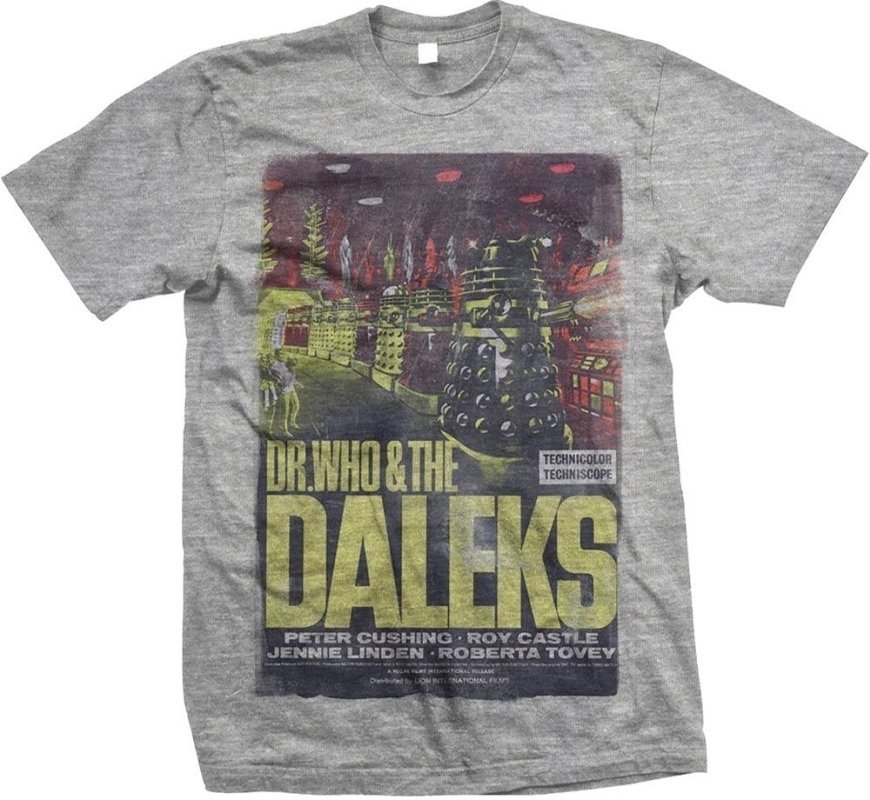 T-shirt StudioCanal Doctor Who & The Daleks Grey S T-shirt