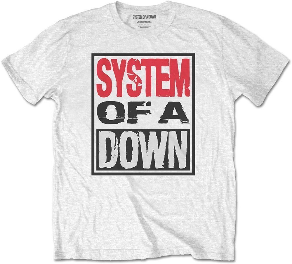 Koszulka System of a Down Koszulka Triple Stack Box Unisex White M