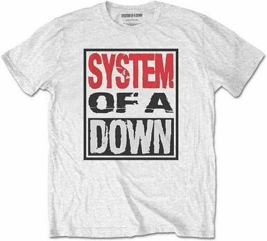 T-shirt System of a Down T-shirt Triple Stack Box JH White M - 1