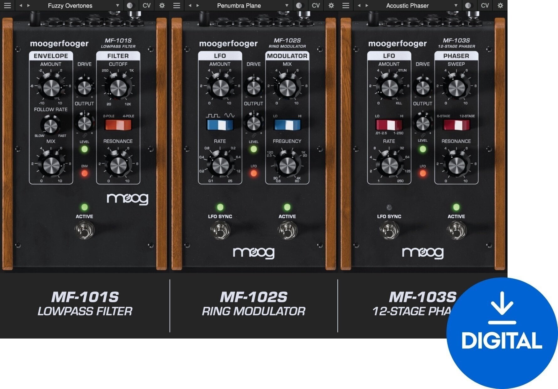 Software Plug-In FX Processor MOOG MoogerFooger Complete Bundle (Digital product)