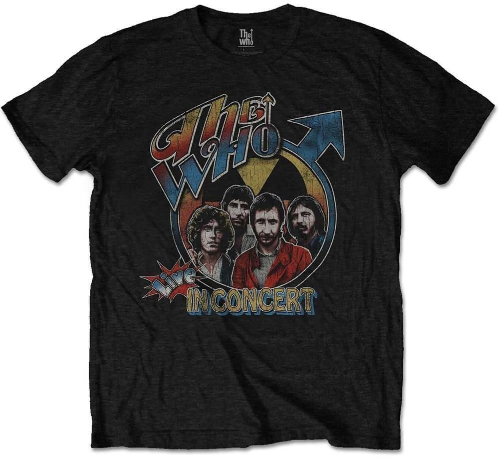 Shirt The Who Shirt Live in Concert Unisex Black M