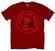 T-Shirt Woodstock T-Shirt Unisex Love Peace Music Red XL